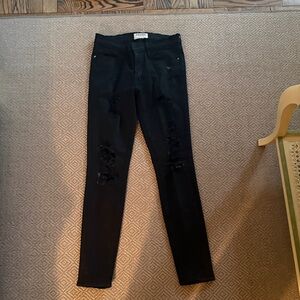 Frame Denim Black Skinny Jeans